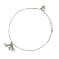 925 Sterling Silver Big Bee Charm Anklet-0