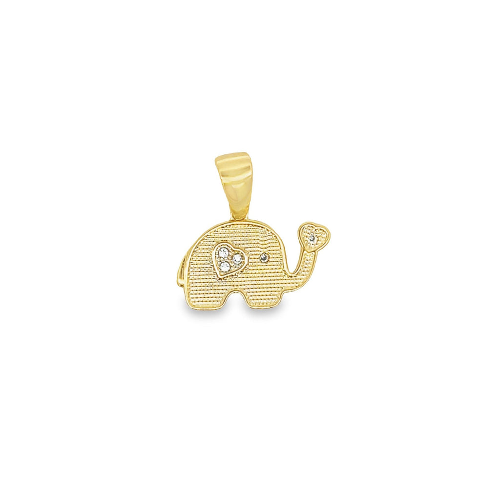 CZ Elephant Pendant-0