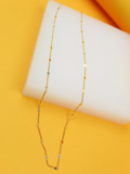 Beaded Cable Chain Necklace (H139)-0