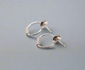 Italian Mini Sterling Silver Hoop Earrings-0