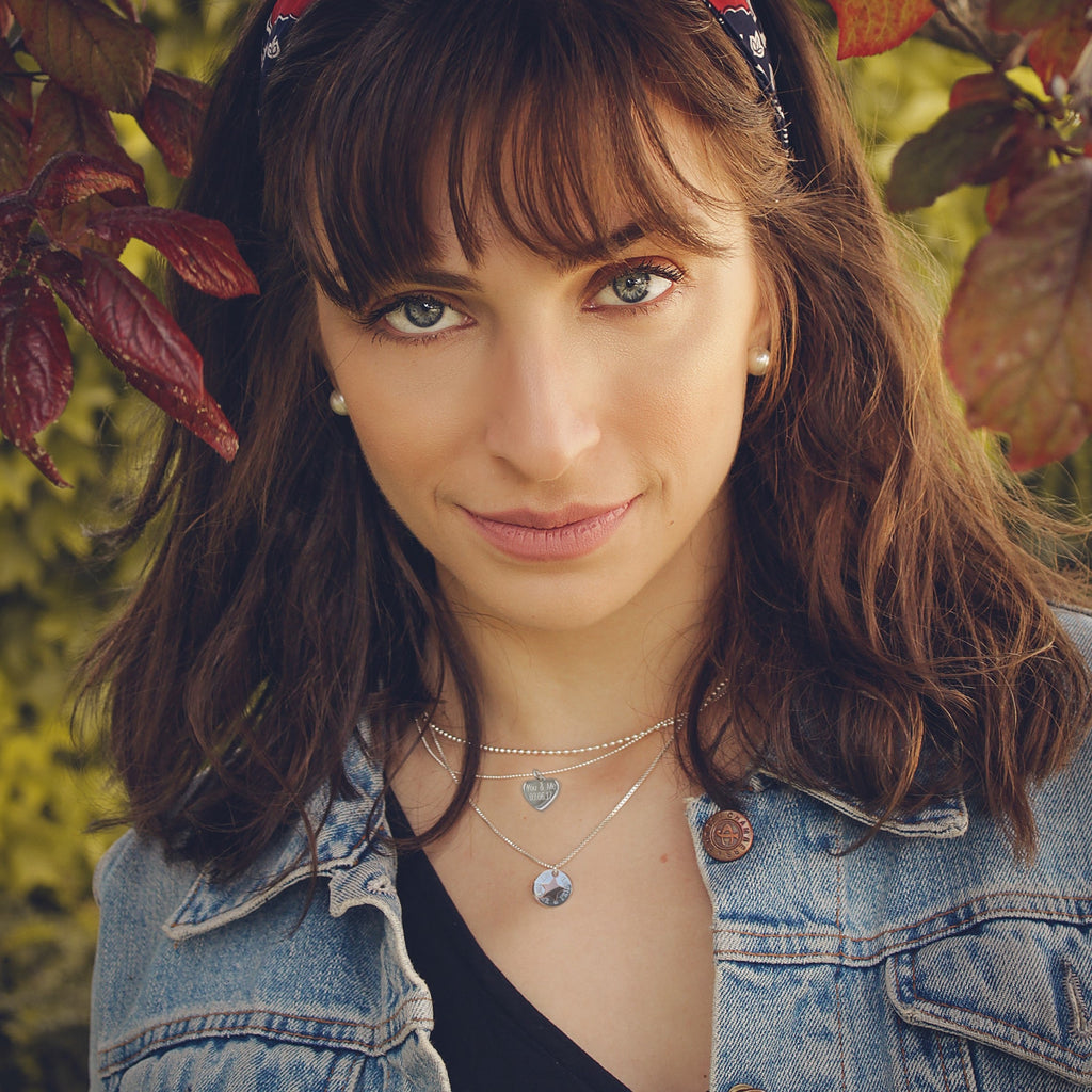 Personalised Sterling Silver Heart Necklace
