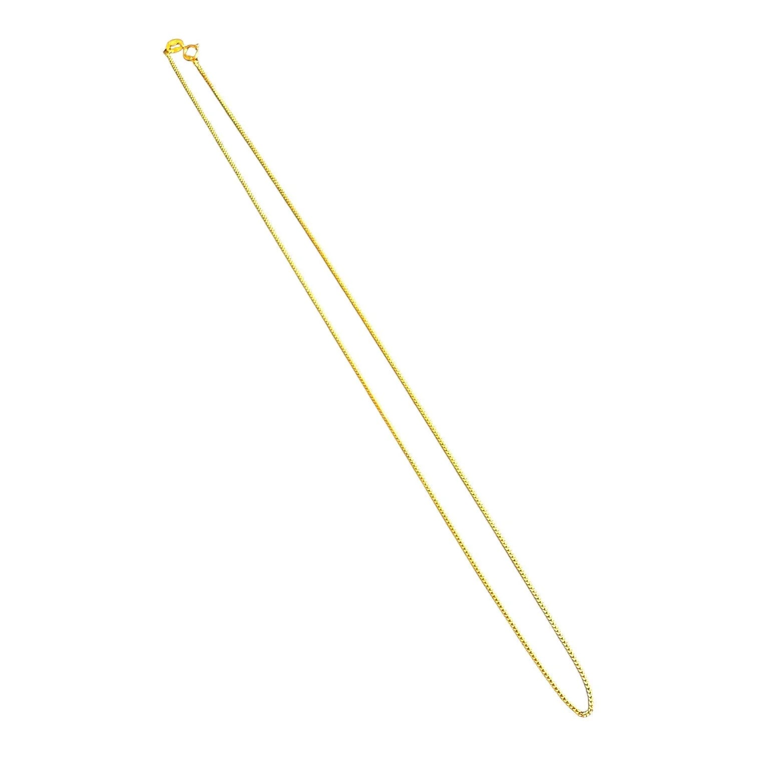 14K Gold Plated 925 Sterling Silver Elegant  Necklace Chain-0