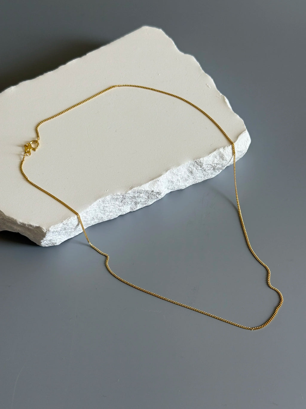 14K Gold Plated 925 Sterling Silver Elegant  Necklace Chain-1