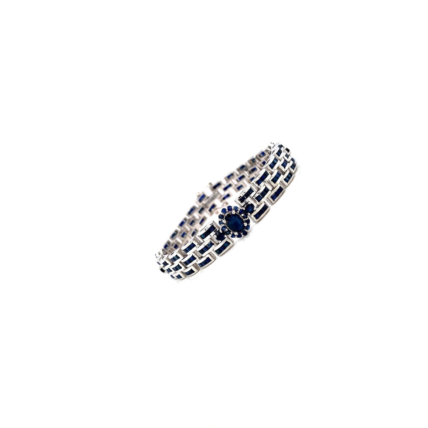 Sapphire Bracelet in .925 Sterling Silver - KSD 48425-1