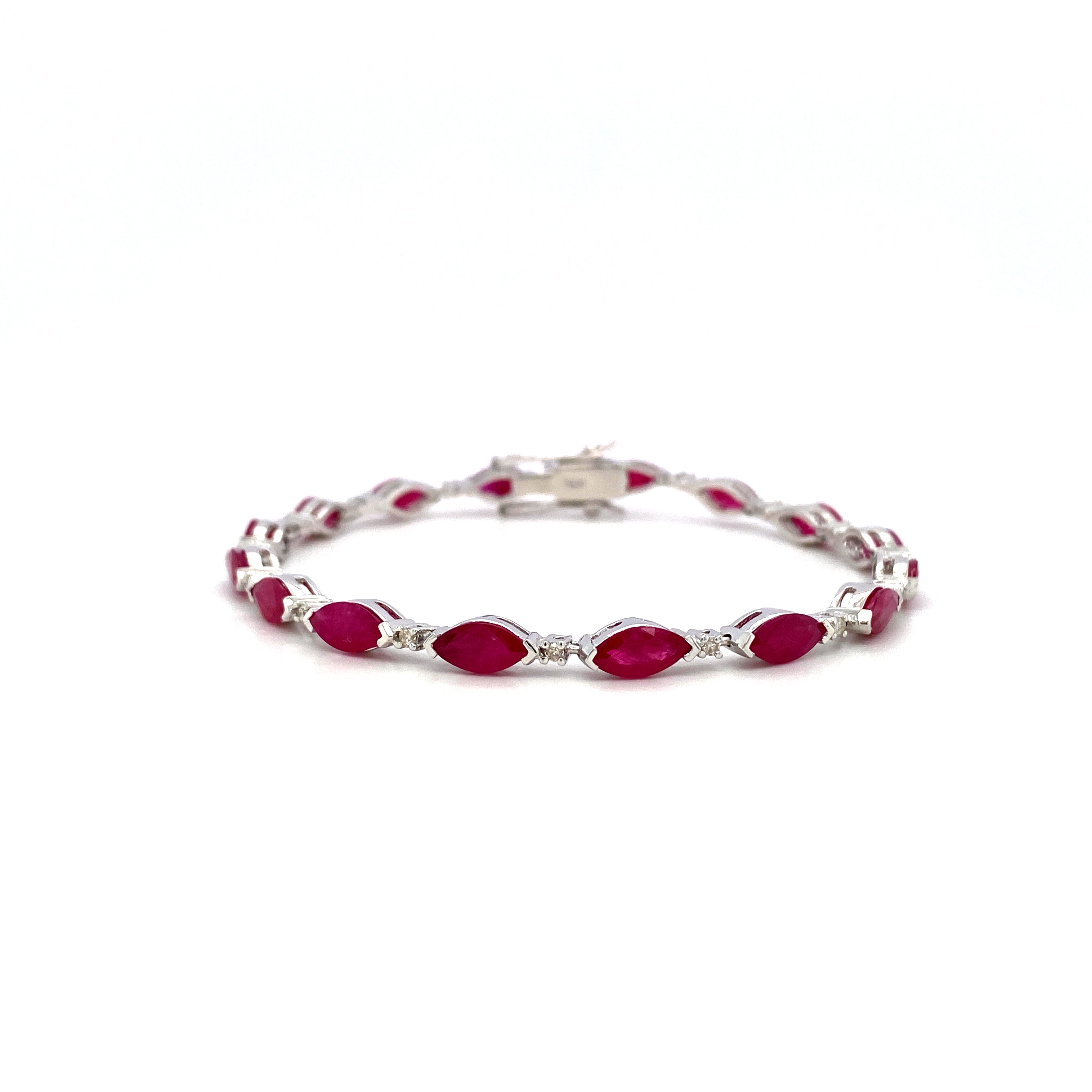 Ruby Bracelet in .925 Sterling Silver - KSD 41151-0
