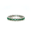 Emerald Bracelet in .925 Sterling Silver. - KSD 42226-0