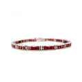 Garnet Bracelet in .925 Sterling Silver - KSD 41745-0