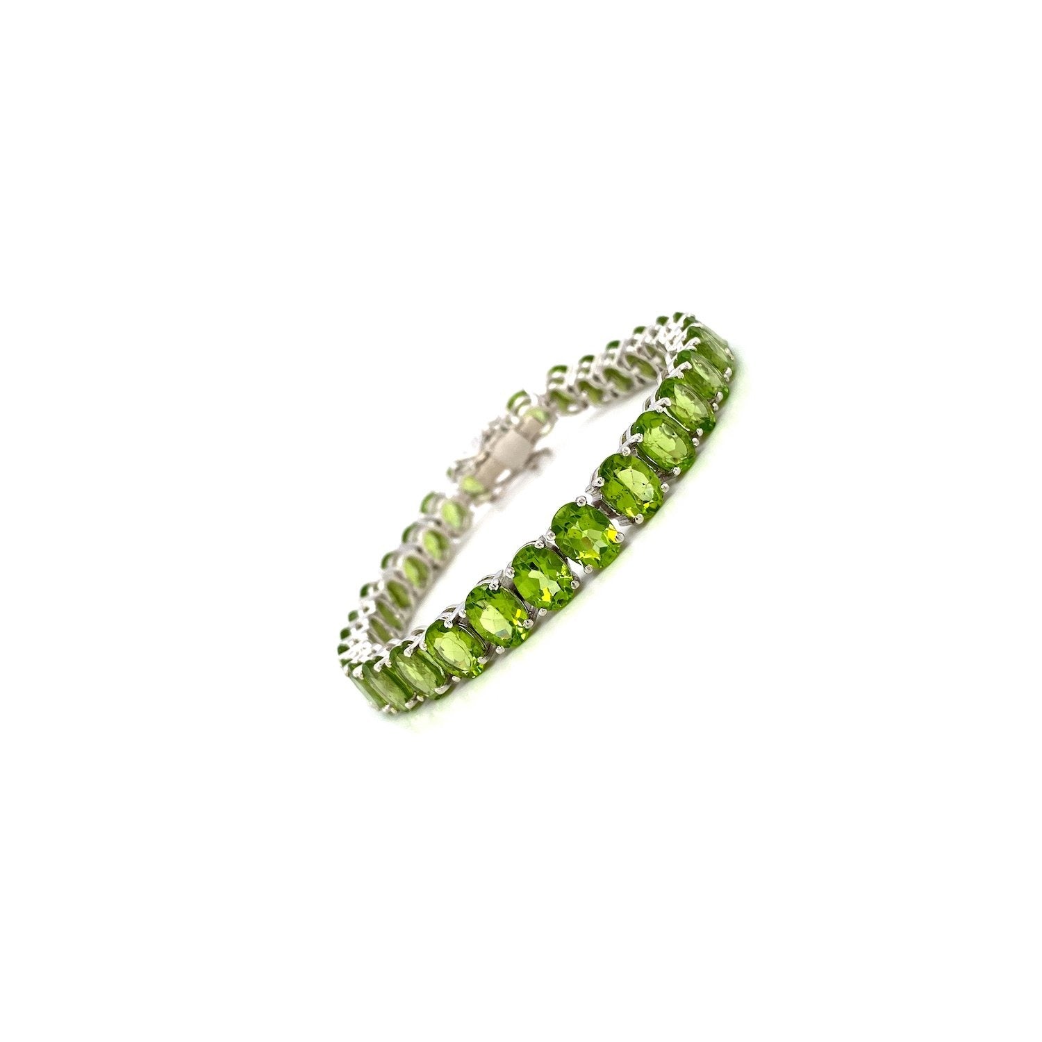 Peridot Bracelet in .925 Sterling Silver - KSD 43114-1