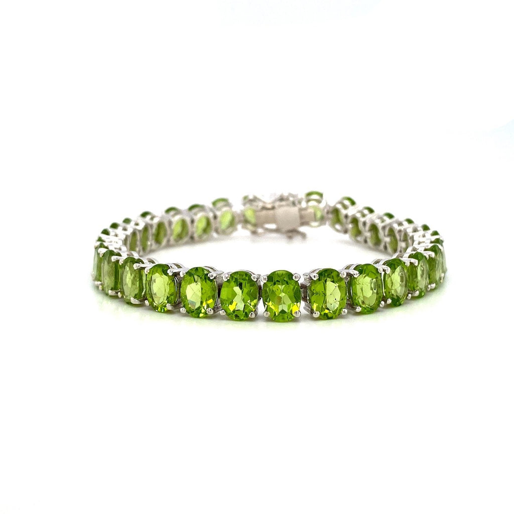 Peridot Bracelet in .925 Sterling Silver - KSD 43114-0