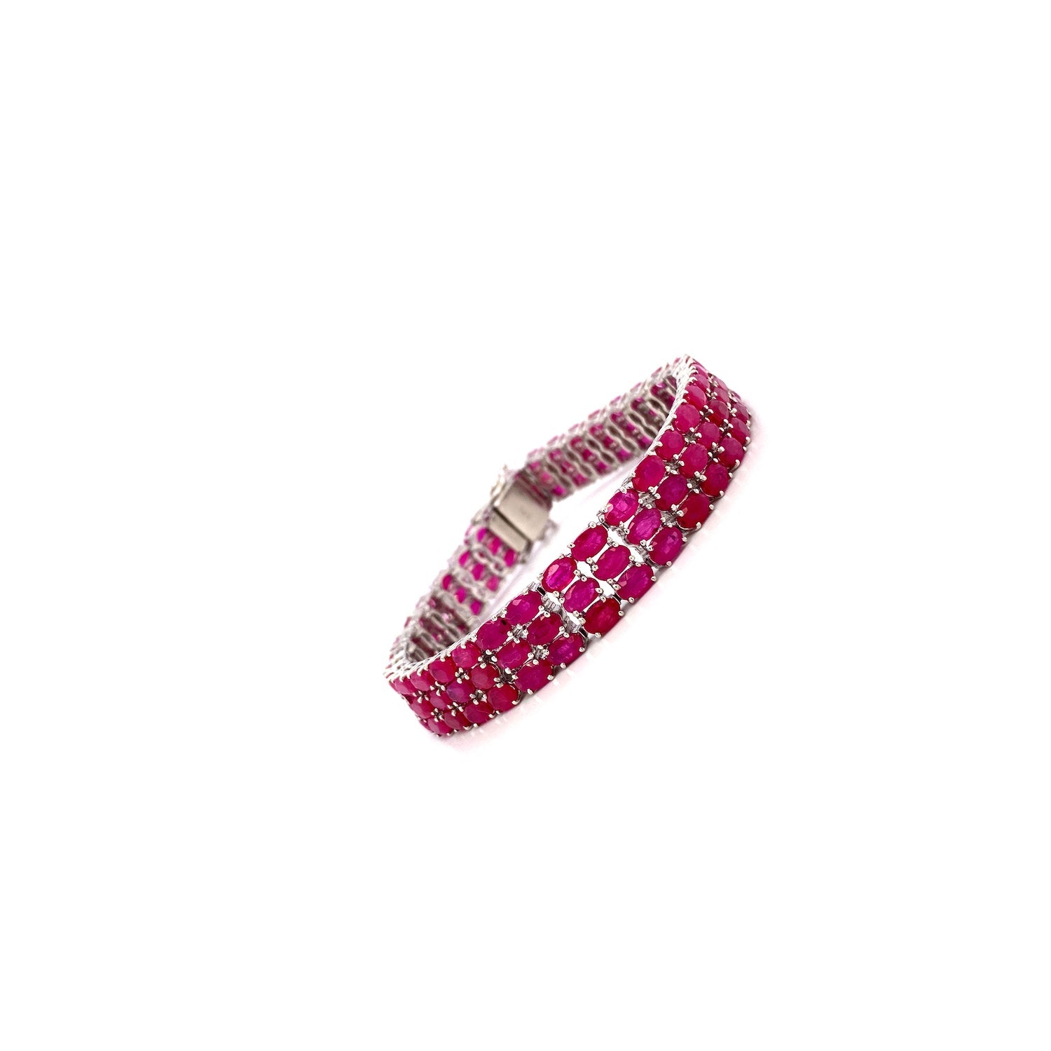 Ruby Bracelet in .925 Sterling Silver - KSD 44030-1