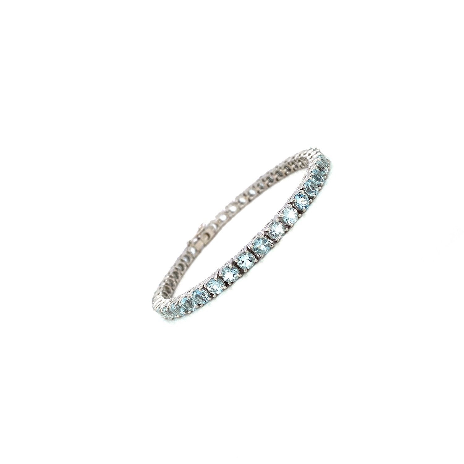 Aquamarine Bracelet in .925 Sterling Silver - KSD 47065-1