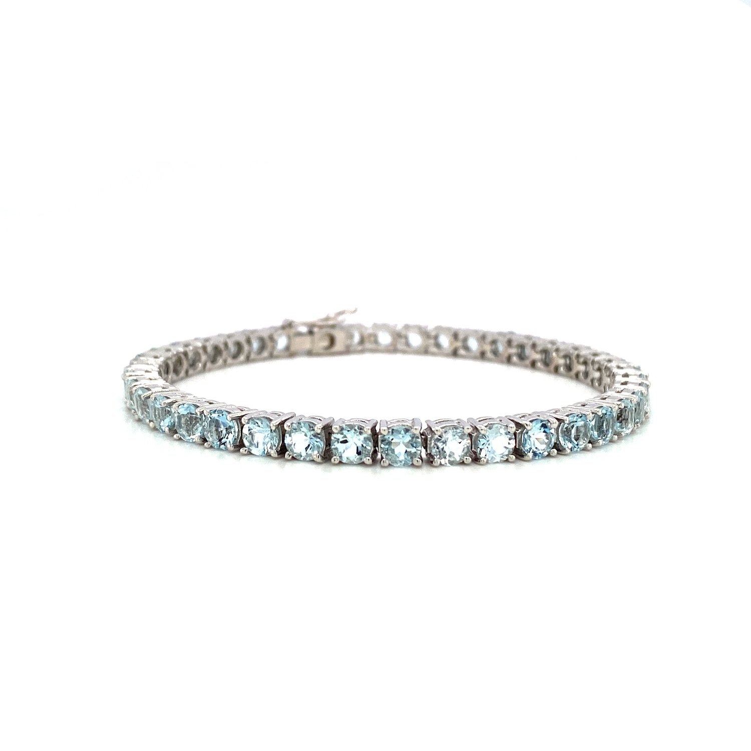 Aquamarine Bracelet in .925 Sterling Silver - KSD 47065-0