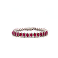 Ruby Bracelet in .925 Sterling Silver - KSD 47752-0
