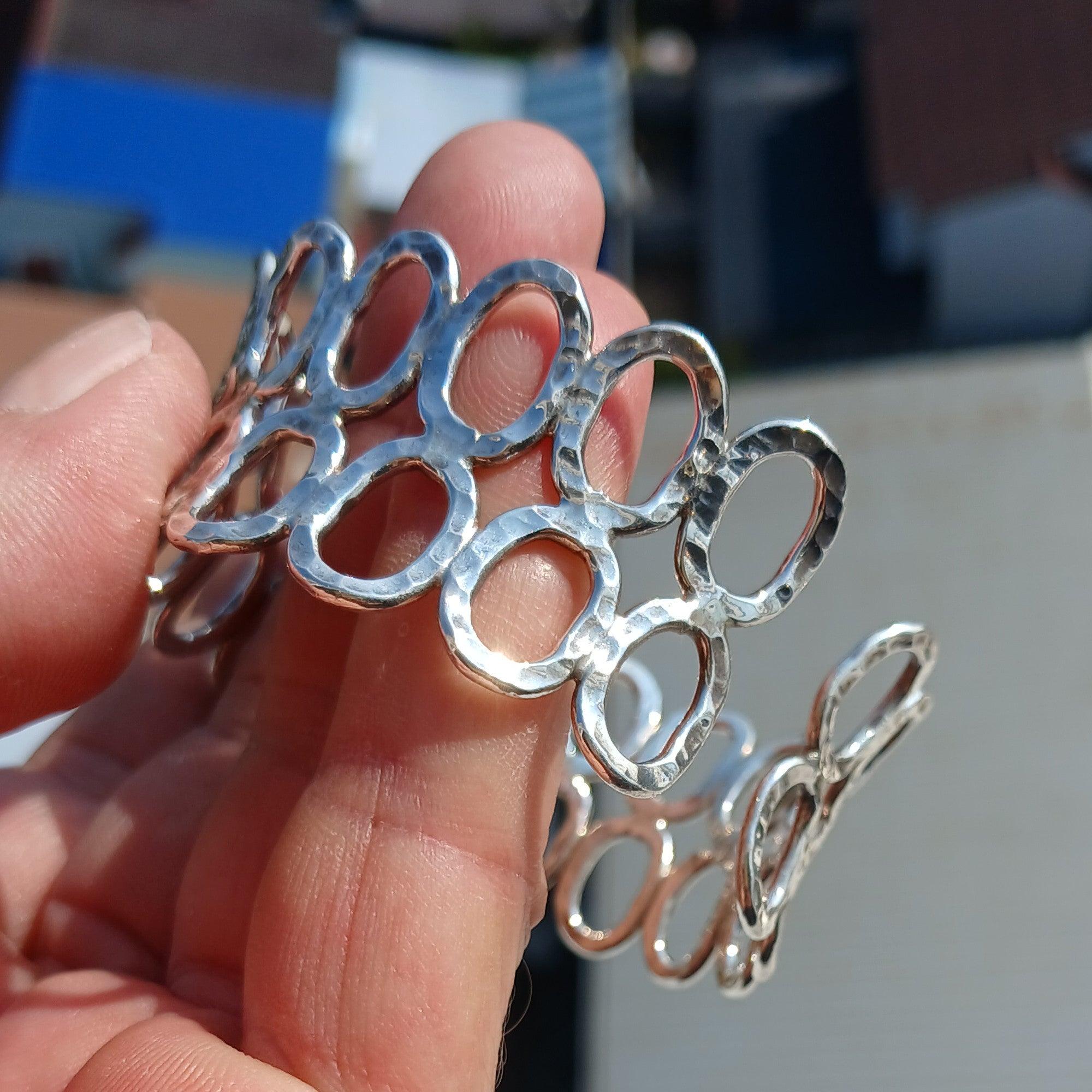 Minimalist Silver Bracelet, Sterling Silver Bracelet, Handmade Bracelet, Minimalist Bracelet, Sterling Silver Bracelet, Unique Design Bracelet-3