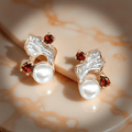 Earrings Fiamma - Sterling Silver Flame Design Earrings-0