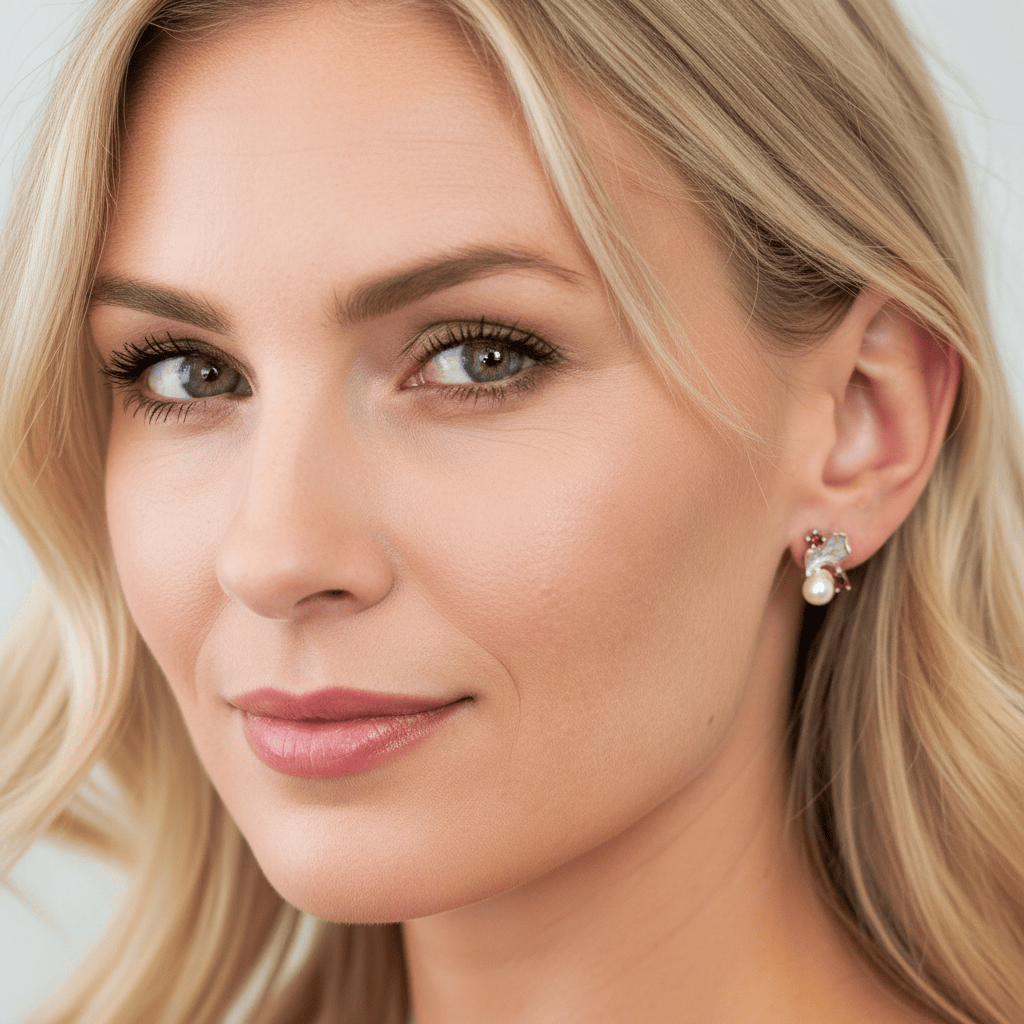 Earrings Fiamma - Sterling Silver Flame Design Earrings-2