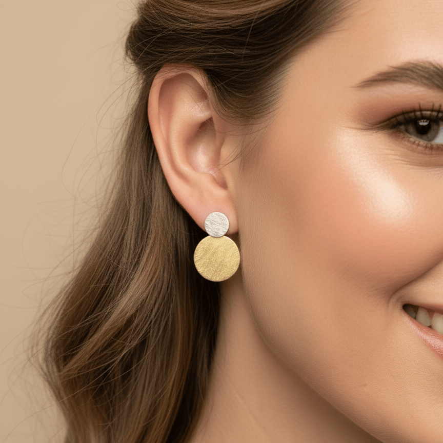 Earrings Moon - Sterling Silver Crescent Moon Earrings-1