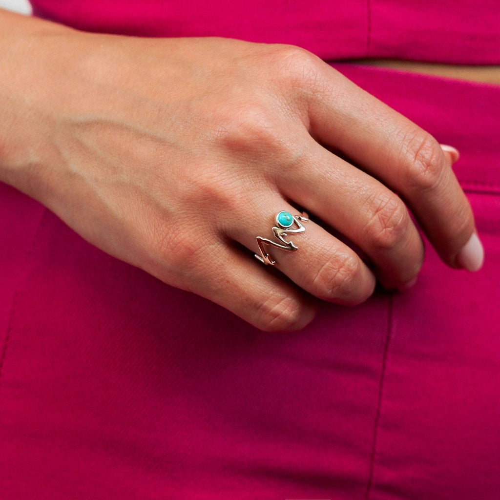 Ring Mountain Star - Sterling Silver Turquoise Ring-1
