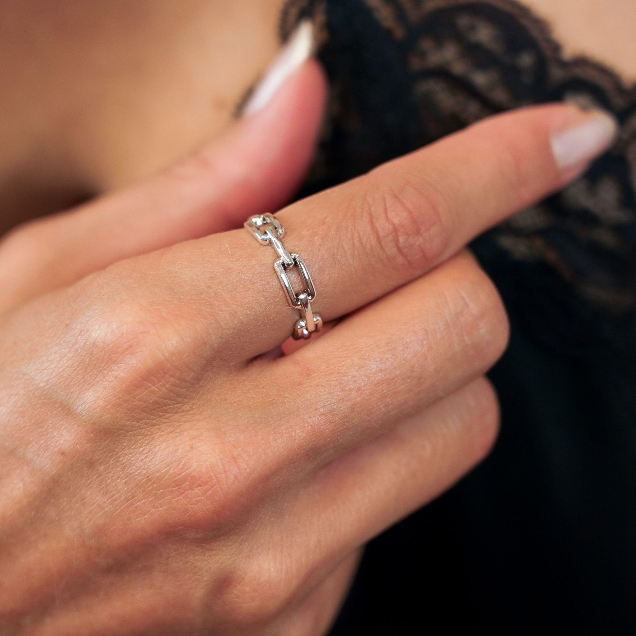 Ring Unity - Sterling Silver Chain Link Ring-1