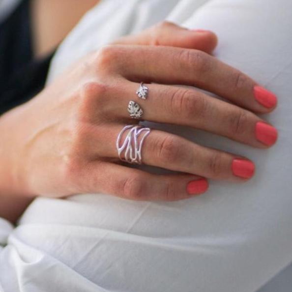 Ring Nature - Sterling Silver Nature-Inspired Ring-1