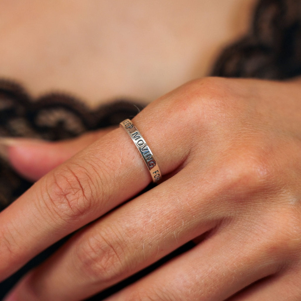 Ring Motivation (various) - Sterling Silver Inspirational Ring