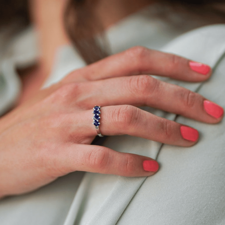 Ring Night - Sterling Silver Elegant Evening Ring